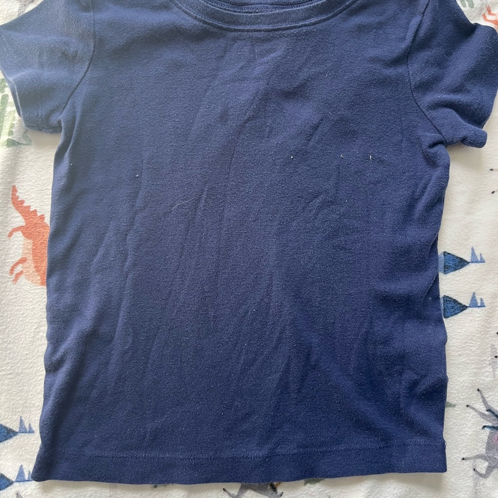Kids Navy Blue Organic T-Shirt